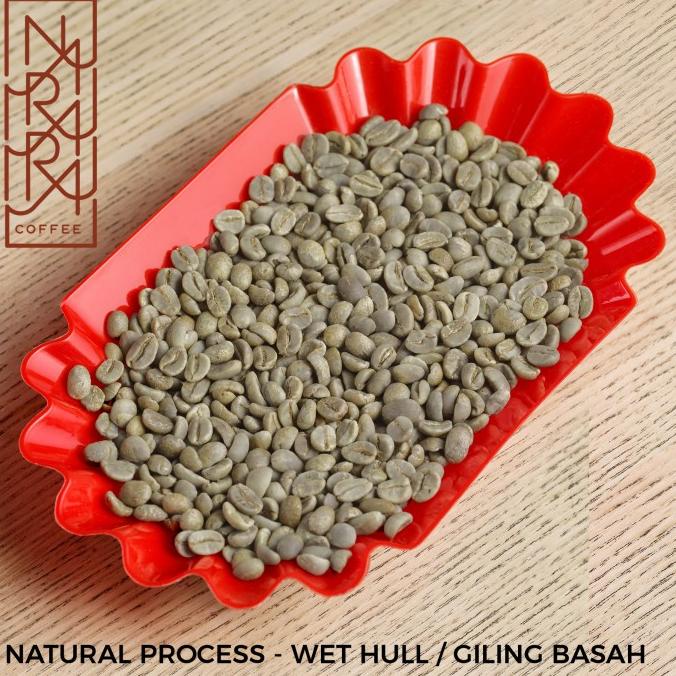 

Green Bean 1kg NATURAL WET HULL - Biji Kopi Sumatra Arabika Sipirok