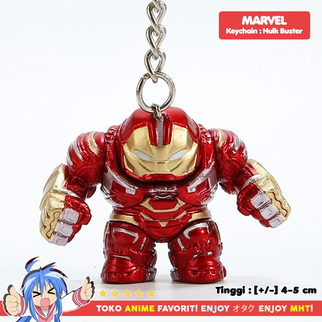 Gantungan Kunci Figure Marvel Avengers Hulkbuster Keychain