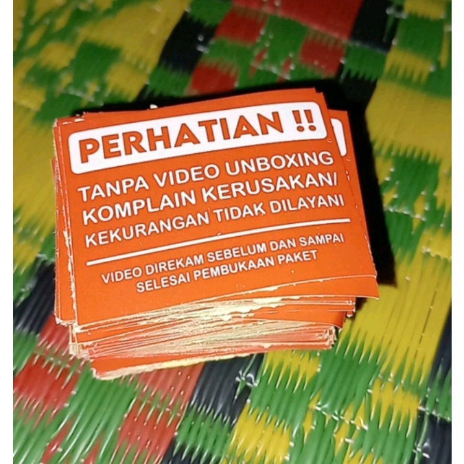 Kertas stiker fragile