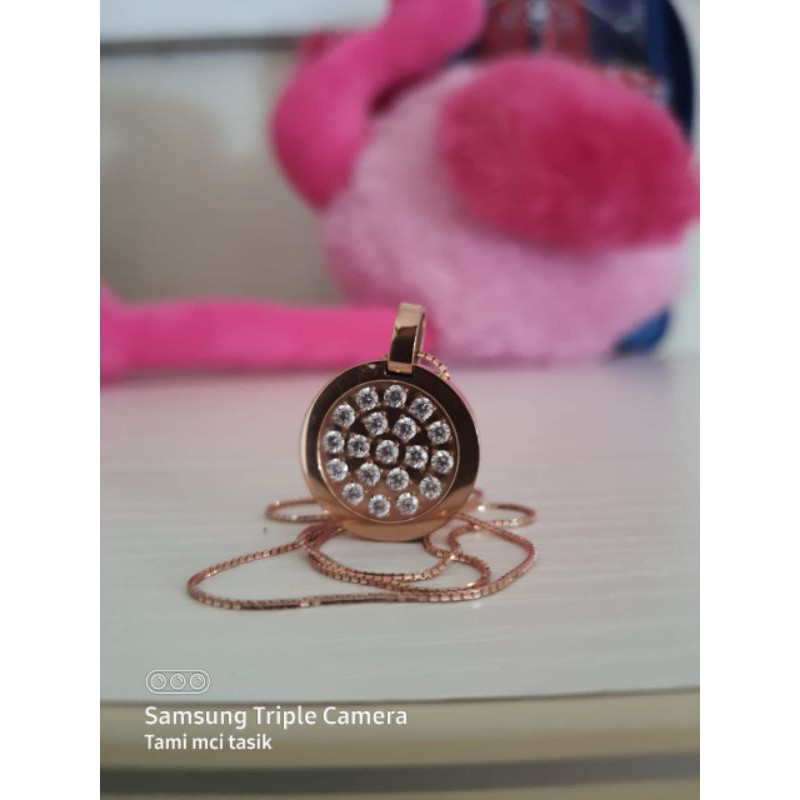 Kalung pendant rose gold MCI