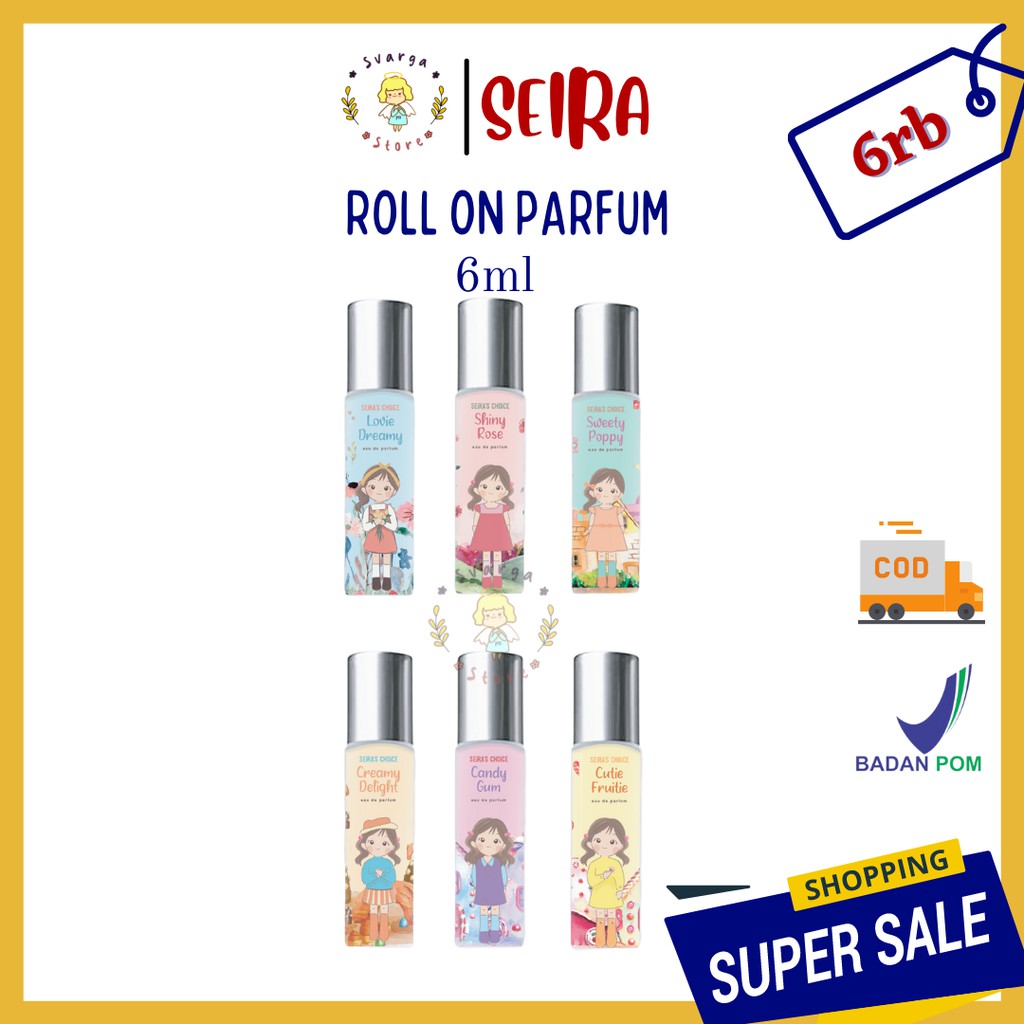 NEW FREE GIFT | 6ml Roll On Parfume Seira Choice | Eau de Parfum | Parfum Wanita Segar Manis