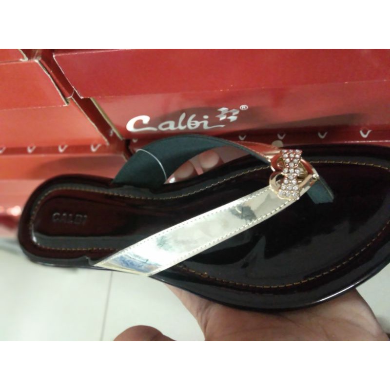 sendal teplek jepit blingbling Calbi Original