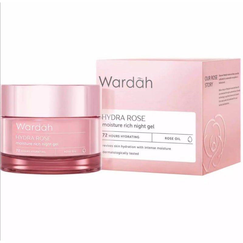 Wardah Hydra Rose Moisture Rich Night Gel 40 gr