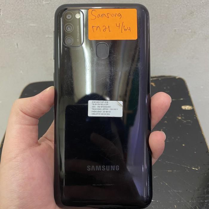 Promo Diskon Hp Samsung M21 4 64 Second Bekas Fullset Lengkap Sein Baret Halus Normal Shopee Indonesia