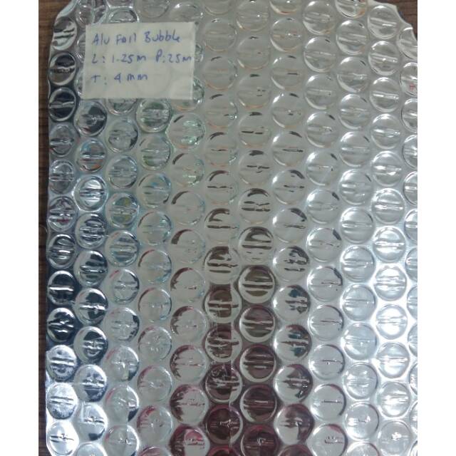 Aluminium Foil Bubble Metalized - 4 mm Per Rol