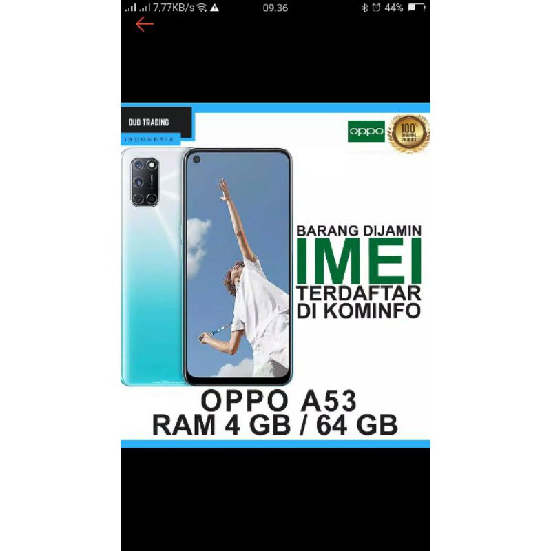oppo a53 baru garansi resmi oppo a53 indonesia