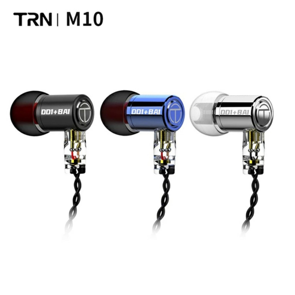 TRN M10 with Mic Earphone IEM 1DD+1BA Hybrid Metal HiFi Detachable EMA TX T2 PRO EMX ST5 MT1 CS2 ST2