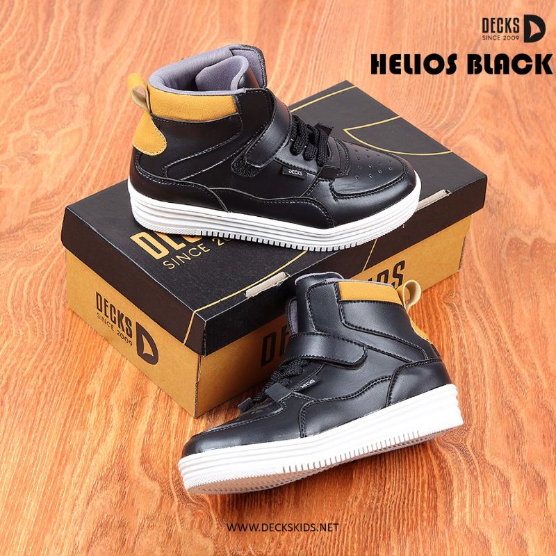 Sepatu Booth Anak Helios Hitam Decks Kids