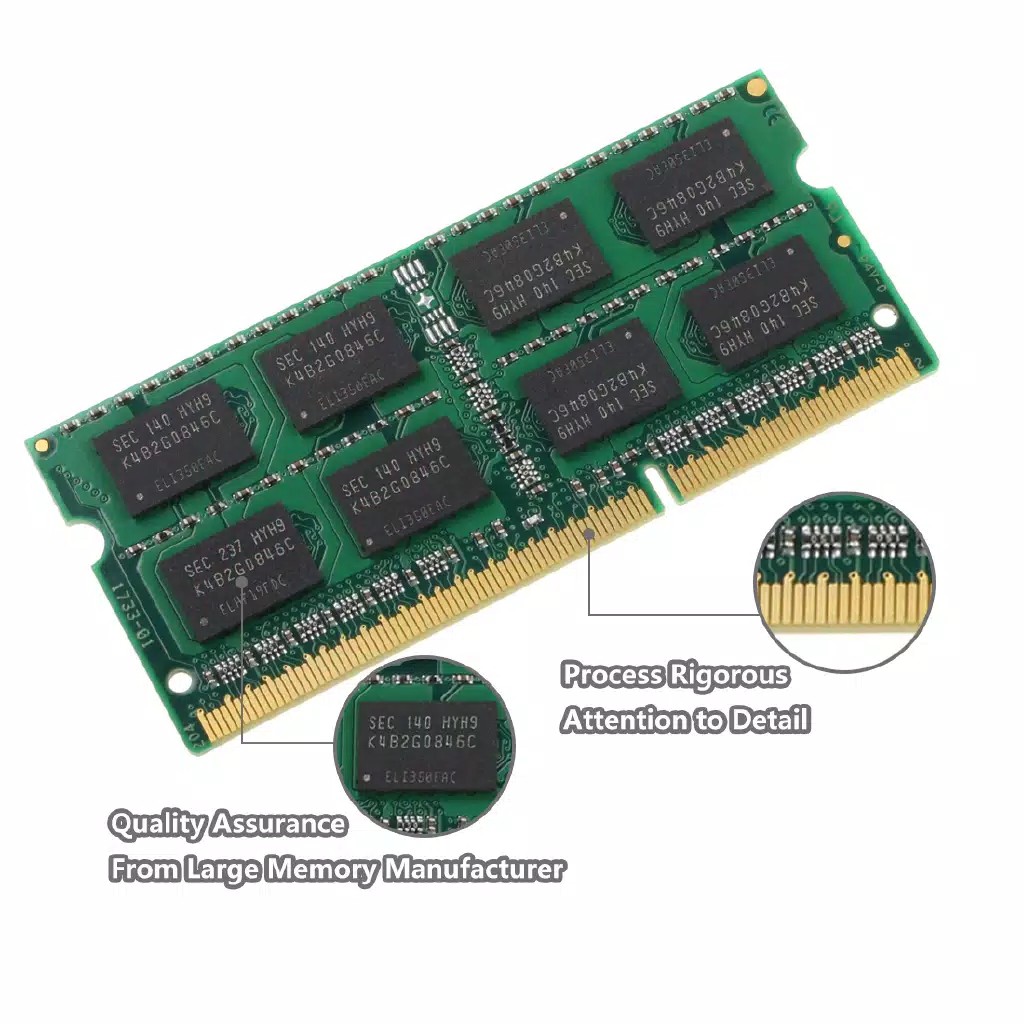 Memory RAM DDR3 4GB 2rx8 DDR3 1066Mhz pc3-8500s 204Pin untuk Laptop Notebook