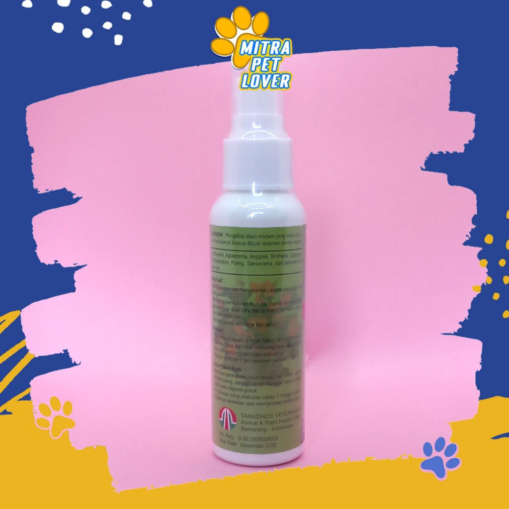 SEMPROT PENGKILAP DAUN - RAINBOW SPRAY 120 ML ORGANIK - CEGAH HAMA &amp; PENYAKIT - LEAF SHINE NUTRISI SEMIR TANAMAN - MURAH GARANSI KUALITAS ASLI ORIGINAL - PET ANIMAL HEALTHCARE  TAMASINDO OBAT KESEHATAN &amp; VITAMIN TERNAK HEWAN PELIHARAAN MITRAPETLOVER