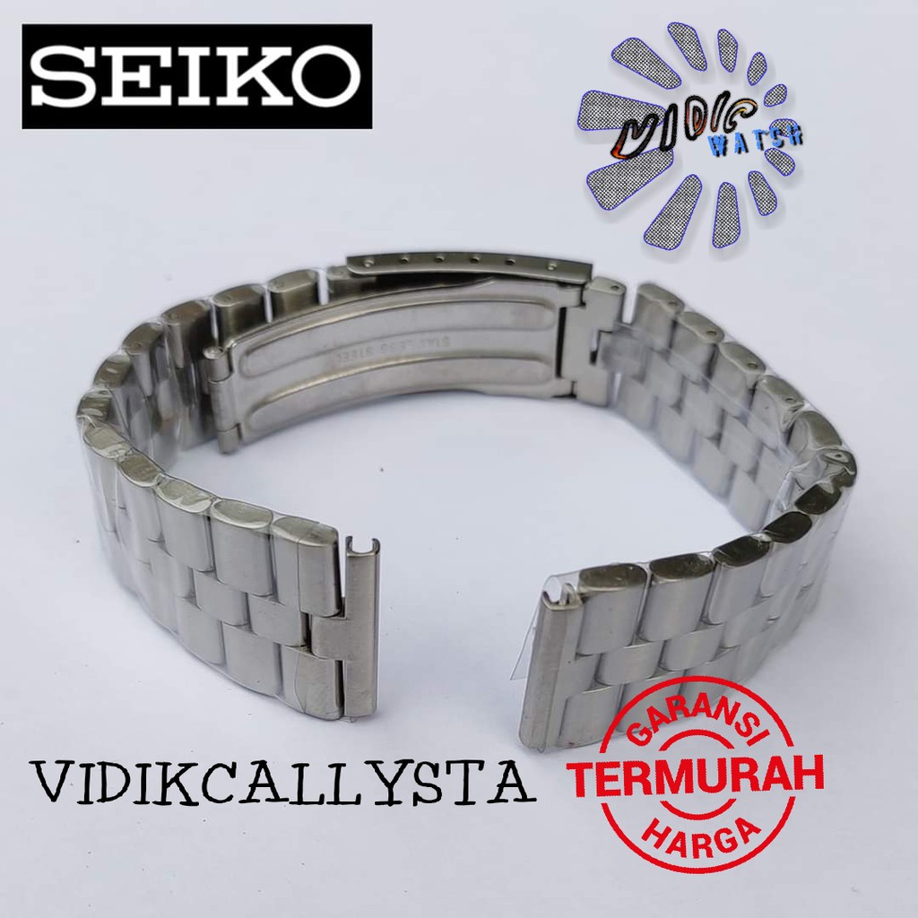 Rantai Jam Tangan Seiko 19mm Tali strap Watch Seiko Replacement 19mm full stainless steel 19 MM