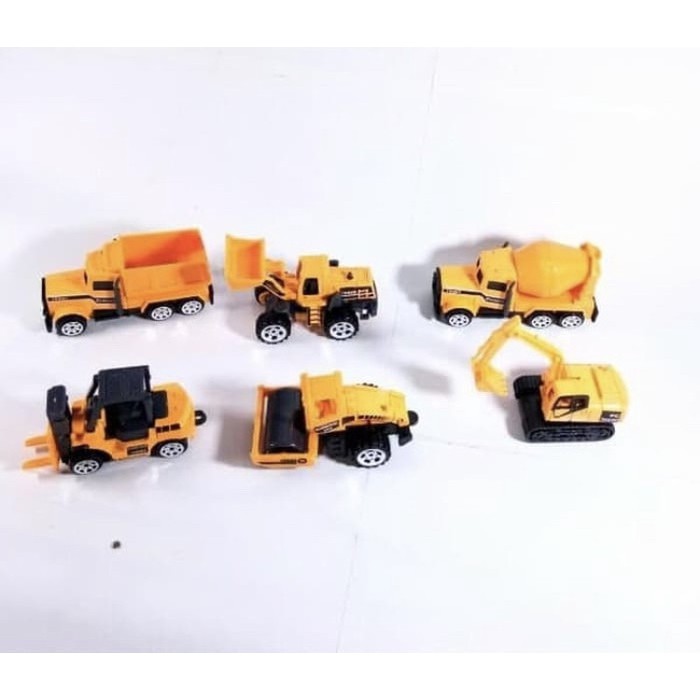 MAINAN DIECAST SET EXCAVATOR KONTRUKSI MINIATUR KEKINIAN