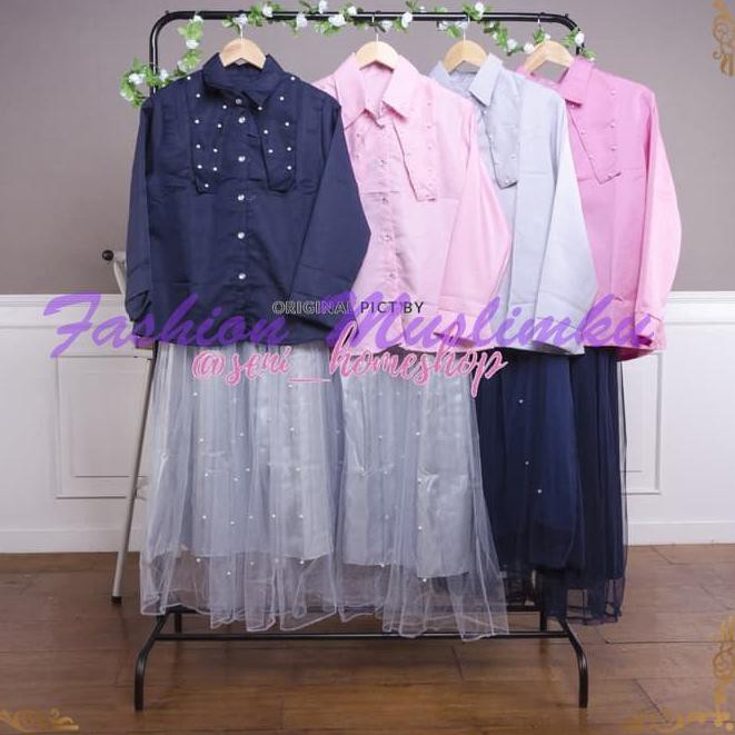 New  Setelan baju kerja / Baju muslim wanita / Rok / Baju busui : Viana set KK1