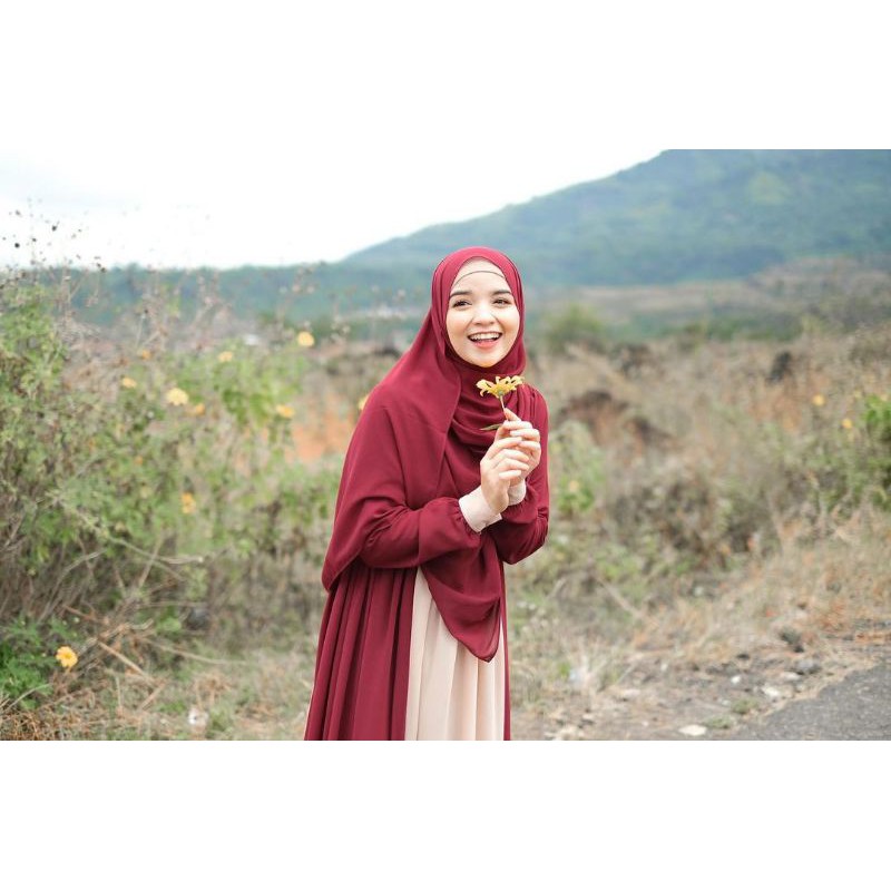 Ready stok rumaisya dress ceruty premium dua warna by kazami store