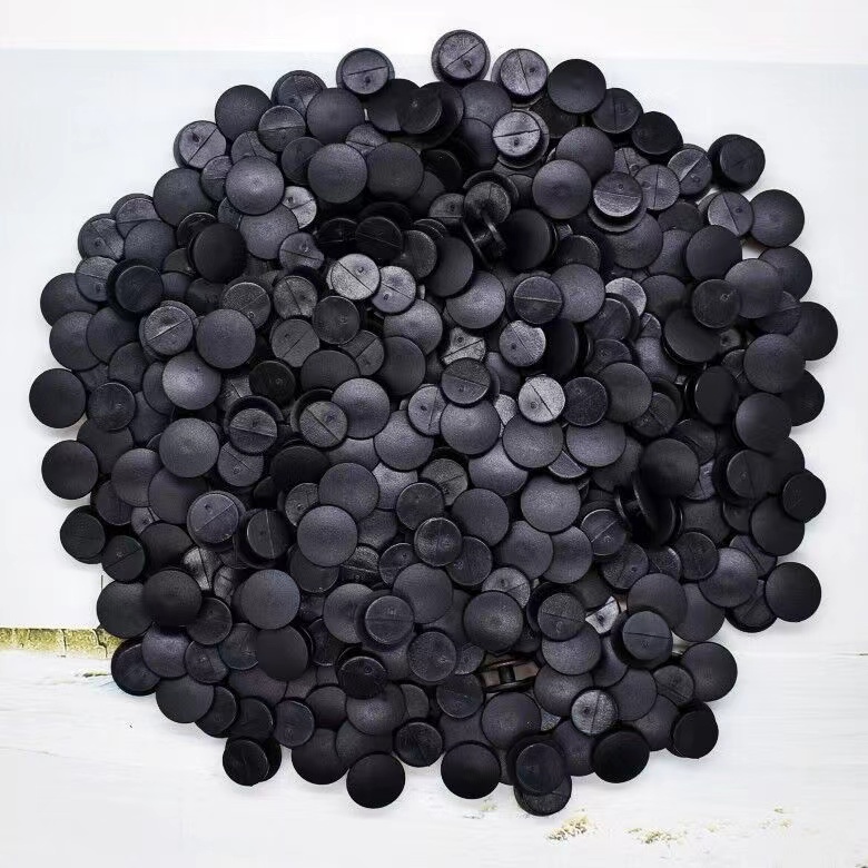 1000pcs Kancing Plastik Warna Hitam Untuk Hiasan Sepatu Charms Dan Gelang Charms