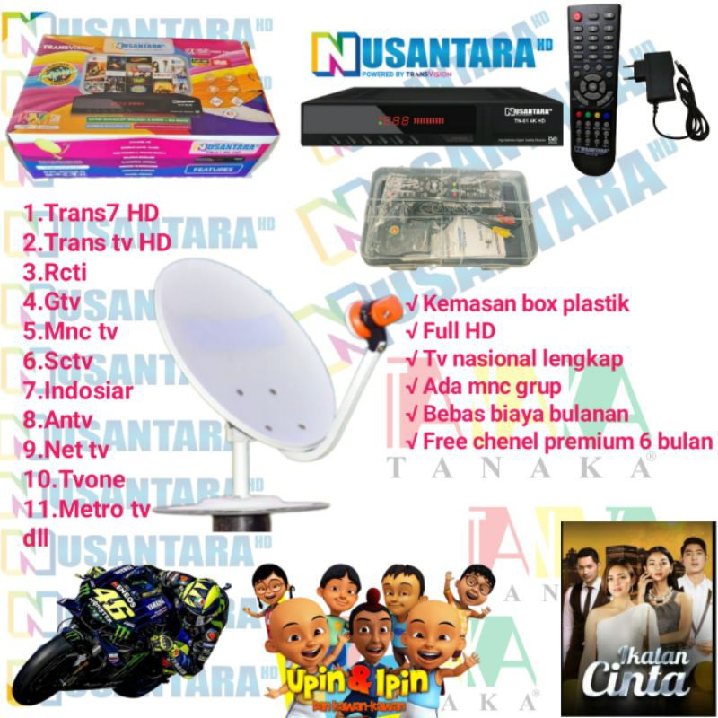 PARABOLA MINI LENGKAP NUSANTARA HD