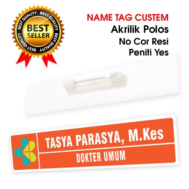 

Nama Dada atau Name Tag Express