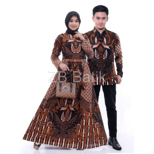 ZB Batik - Maura Couple - Sania Ruffle Batik Couple Ori Ndoro Jowi Garansi Termurah Shopee