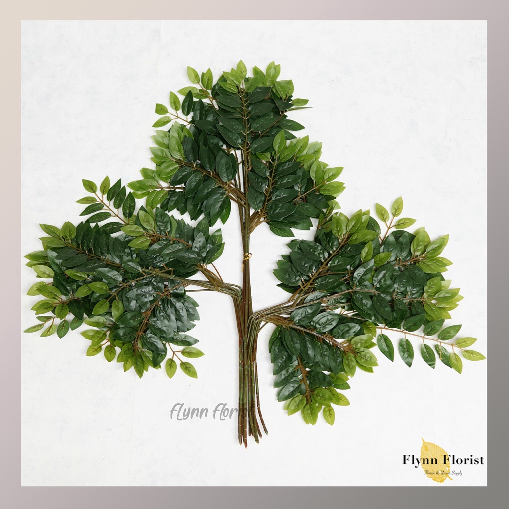 Daun Kelor (lusinan) Daun Artificial / Daun Dekorasi / Daun Plastik / Daun Pernikahan