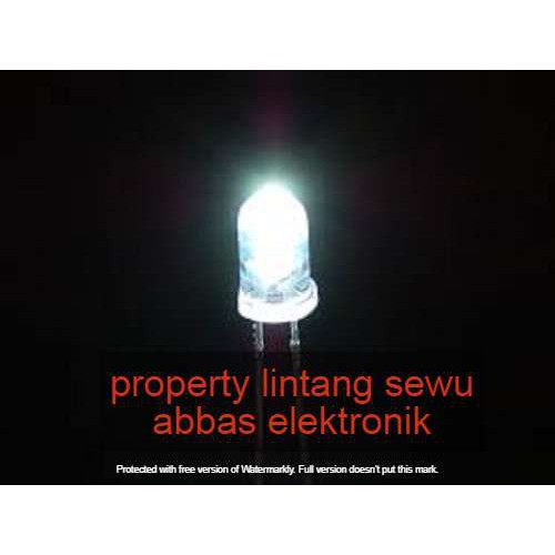 10pcs LED PUTIH 5MM