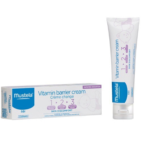 Mustela Diaper Rash Vitamin Barrier Cream 123 Krim Ruam Popok (Tersedia varian ukuran)