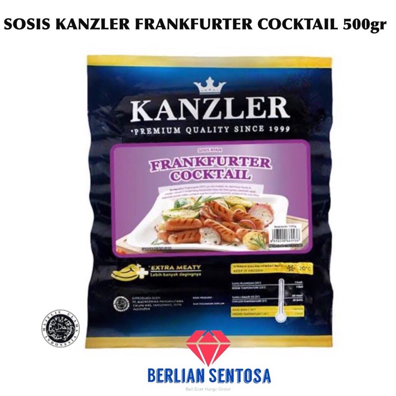 

Sosis Kanzler Frankfurter Cocktail 500gr