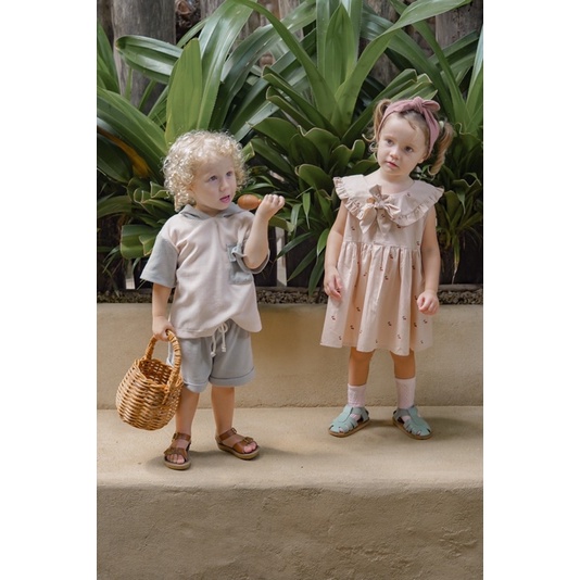 BELL AND BO ESTELLE DRESS ANAK SETELAN BAJU ANAK PEREMPUAN 6 BULAN - 2 TAHUN