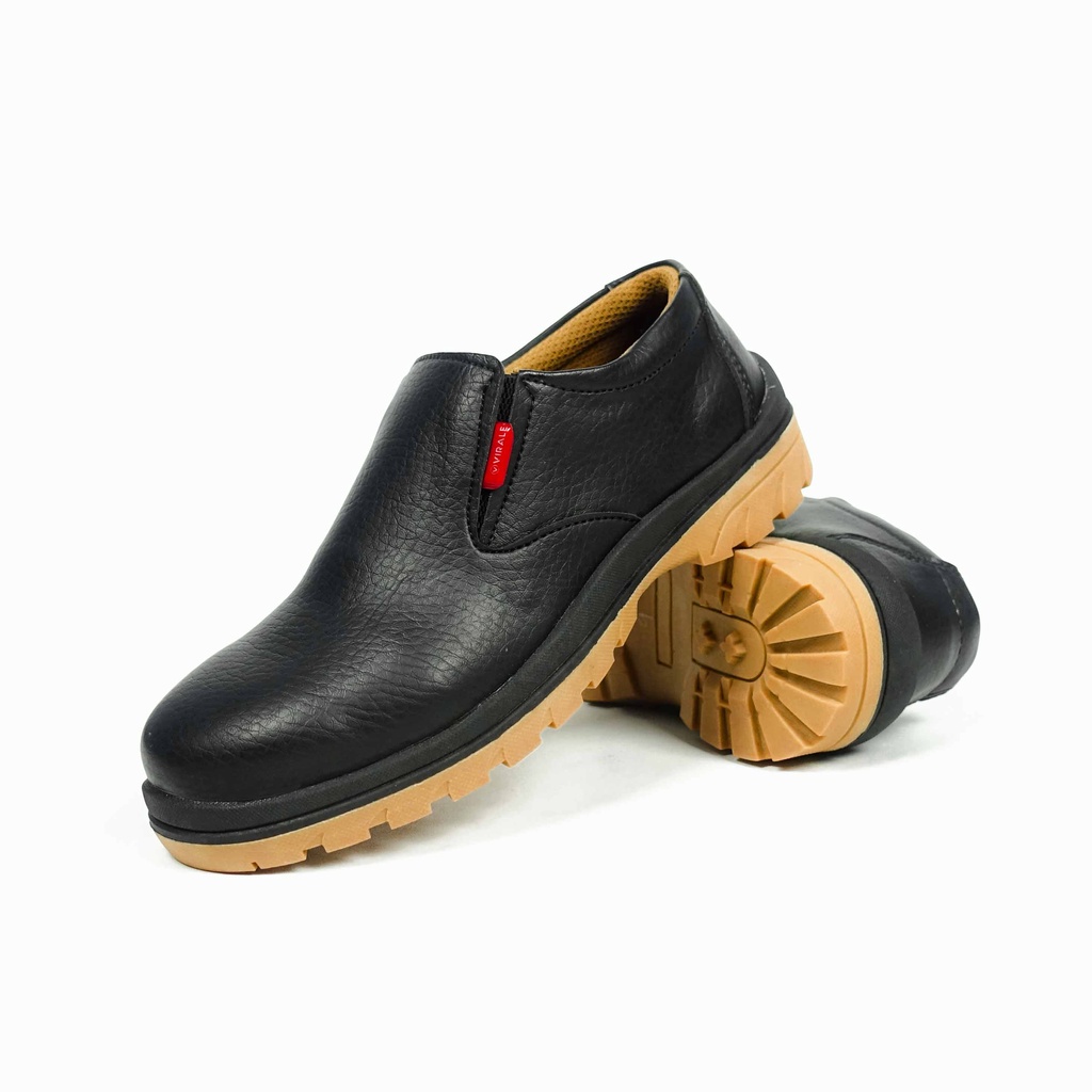 Sepatu Safety Semi Boots Pria Ujung Besi Model Slip On Mamojo Store SEFIRO