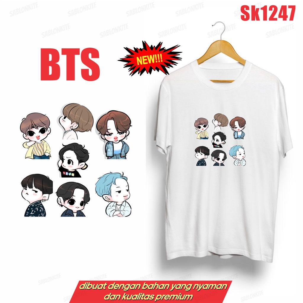 MURAH!!! KAOS KPOP CARTOON SK1247 UNISEX ADA KAOS ANAK