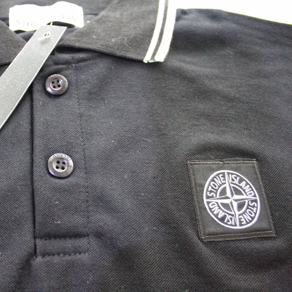 Atasan Kaos Polo Pria Wanita STONE ISLAND Casual Good Brand Quality