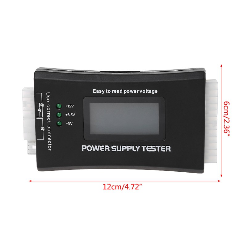 Vivi Alat Tester Power Supply Hdd Sata 20 / 24 Pin 4 Psu Atx Btx Itx Untuk Komputer Pc