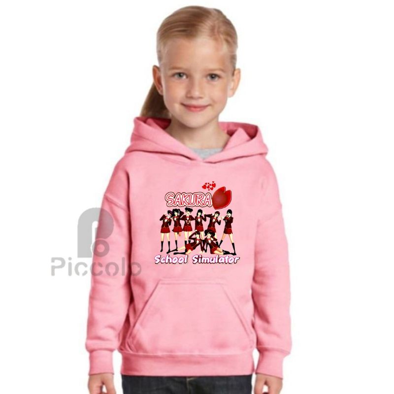 jaket hoodie anak motif gaming sakura sakura school simulator terbaru 03