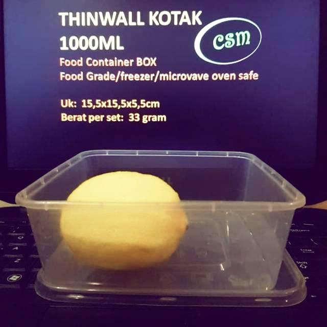 Thinwall KOTAK 1000 ml 50set/OTI Pack/freezer/microwave oven safe