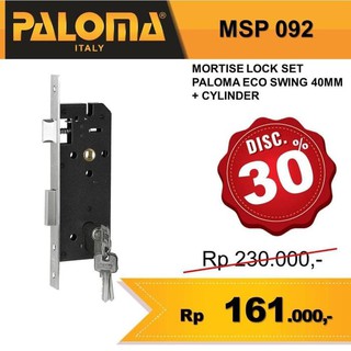 Body Kunci  PALOMA SWING Stainless  Steel  40MM Cylinder MSP 