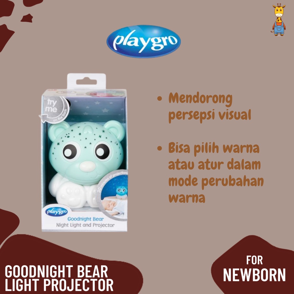 Playgro Goodnight Bear Light Projector