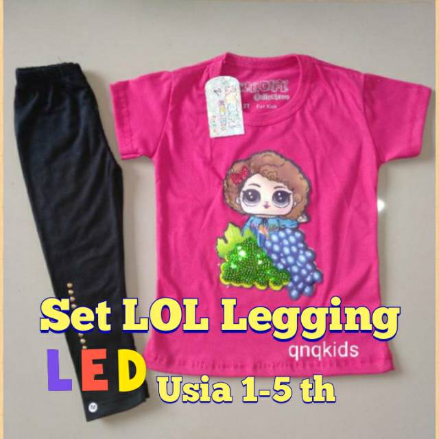 Set LOL Legging LED (Pilih Warna)