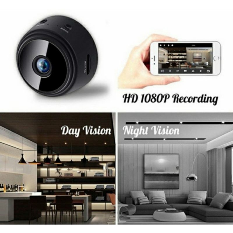 IP Camera Mini Spy Kamera Pengintai A9 Magnetik 5MP HD 1080P