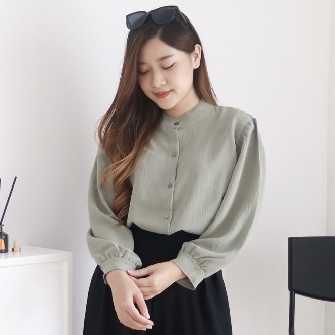 PREMIUM AIRFLOW CRINCLE | Rivery / Nameria / River Oversize Blouse