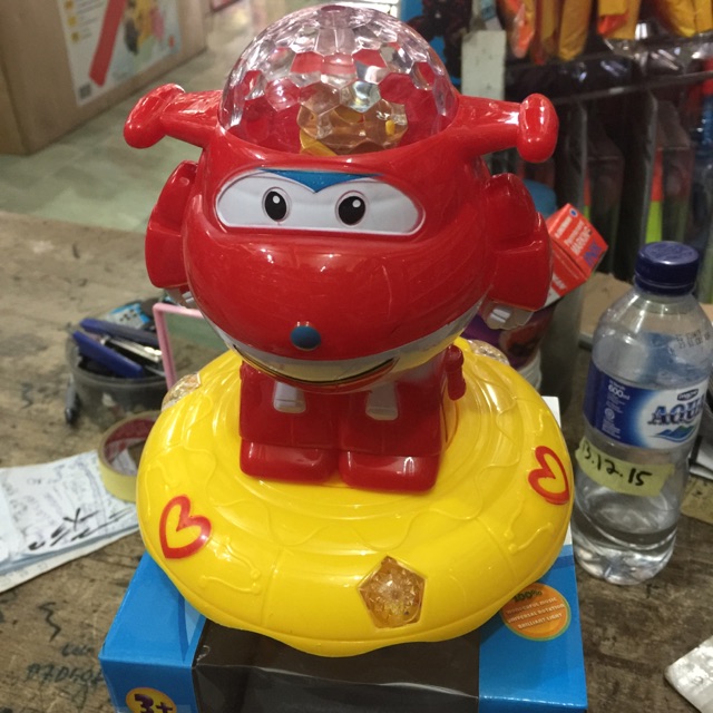 Mainan Robot Super Wings Pake Batre