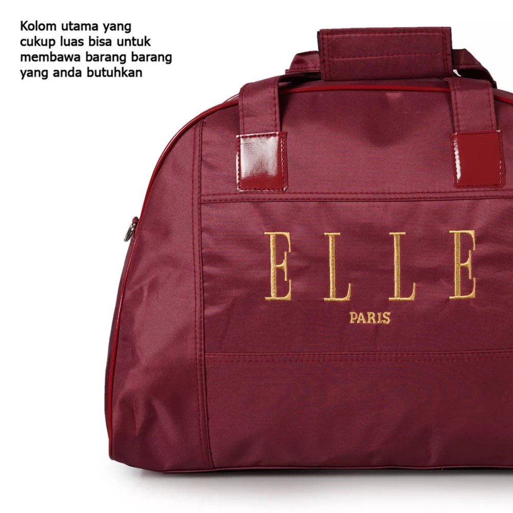 11.11&amp;12.12 BIG SALE!! Elle jinjing tas pakaian jumbo - merah maroon