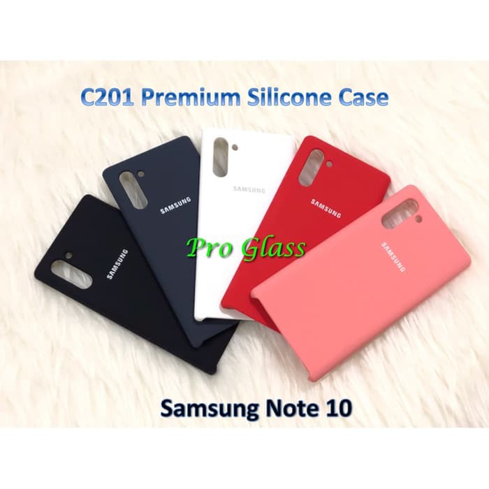 C201 Samsung Note 10 / Samsung Note 10+ Original Samsung Silicon Leather Case Silicone