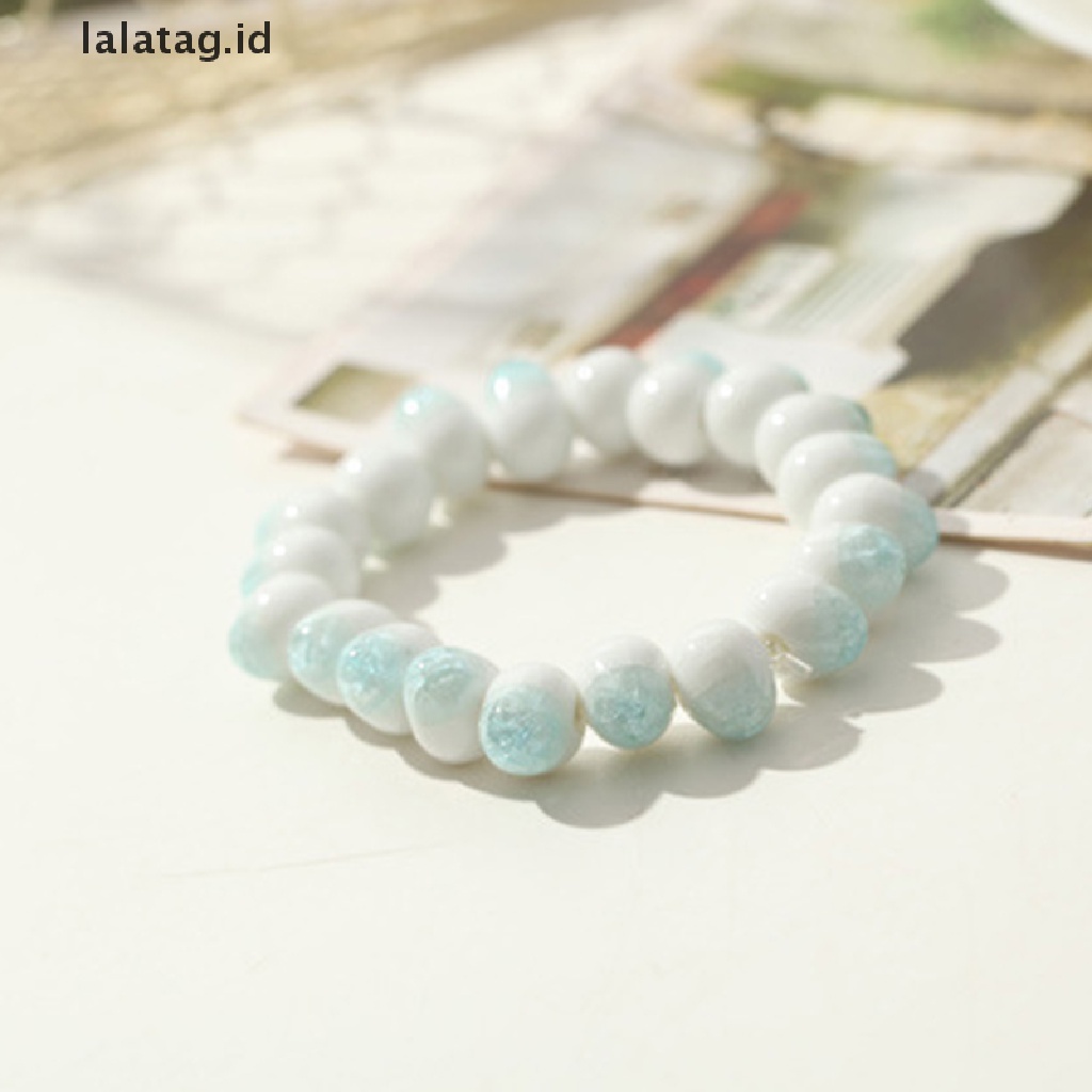 [lalatag] Ethnic Style Fashion Glaze Ceramic Beaded Dainty Bracelets Strand Bracelet [ID]