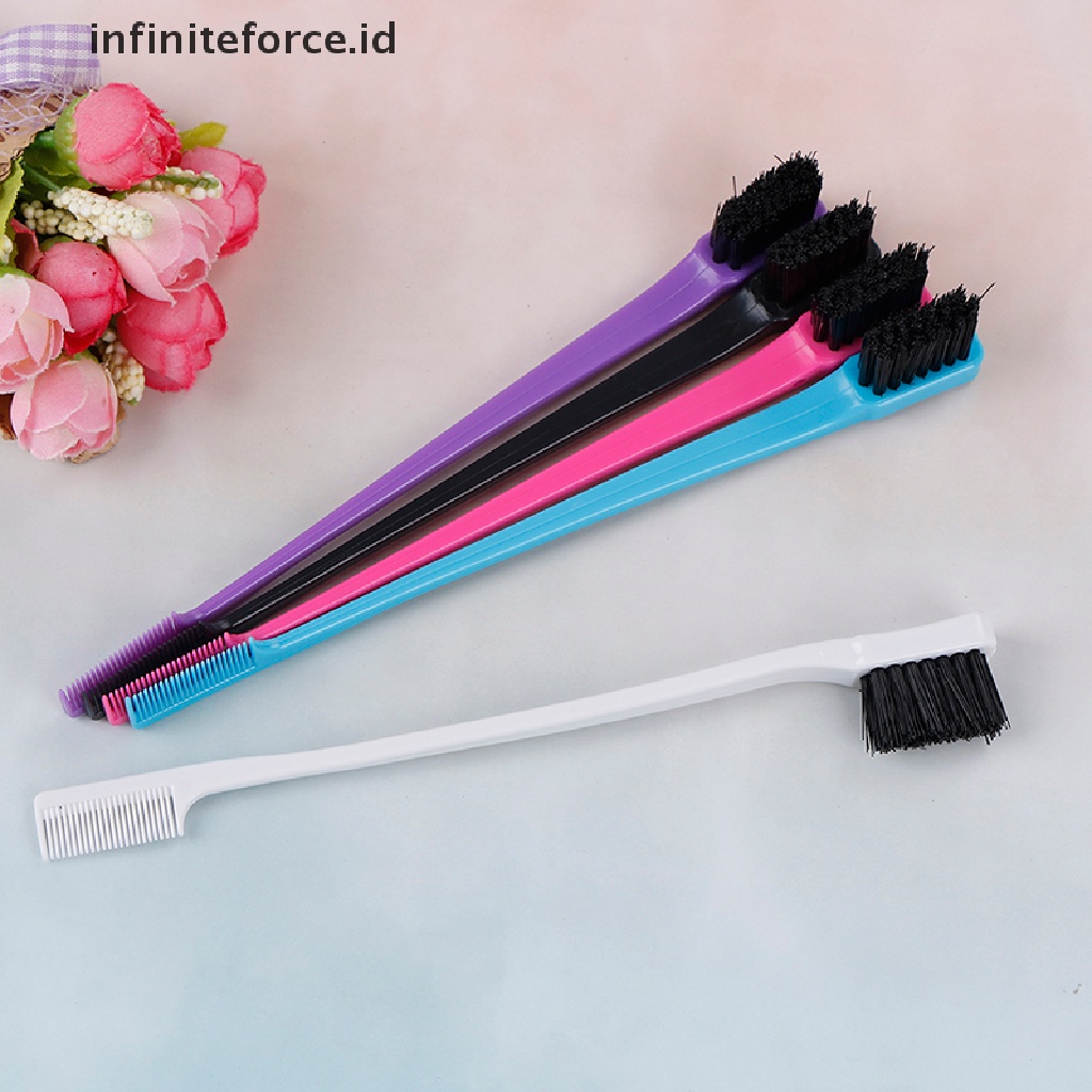 Infiniteforce.id Sisir brush Dua Sisi Aplikator gel Rambut Wanita