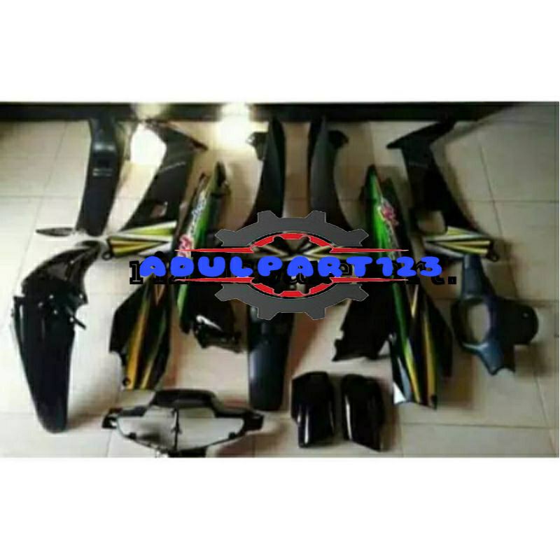 Full set body halus kasar supra fit / supra x lama tahun 2004-2005 plus striping