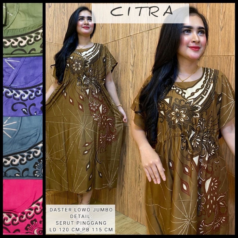 DASTER LOWO JUMBO RAYON MAYANG KUPU LD 120 KEKINIAN BAHAN HALUS ADEM MURAH SERUT DEPAN BEST SELLER-LOWO CITRA