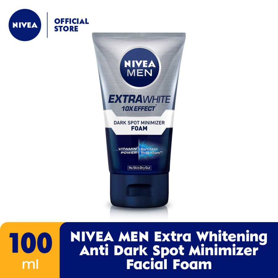 NIVEA Men Facial Wash / Foam Series 100ml ( Extra White | White / Deep Bright / Acne Oil Clear )