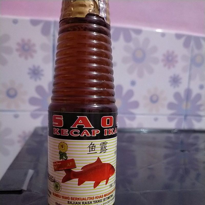 saos kecap ikan cap bunga matahari,perbotol 150ml.