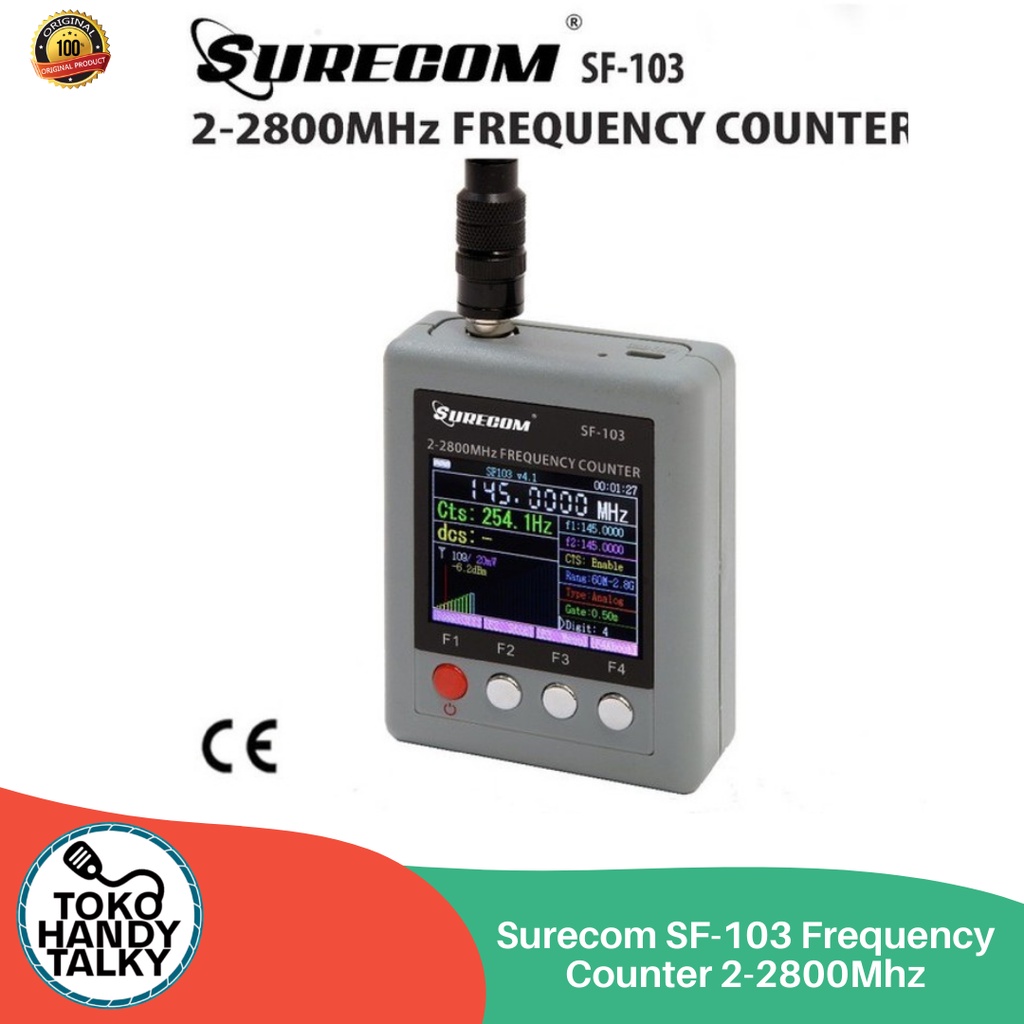 SURECOM SF-103 FREQUENCY COUNTER 2-2800MHZ NEW