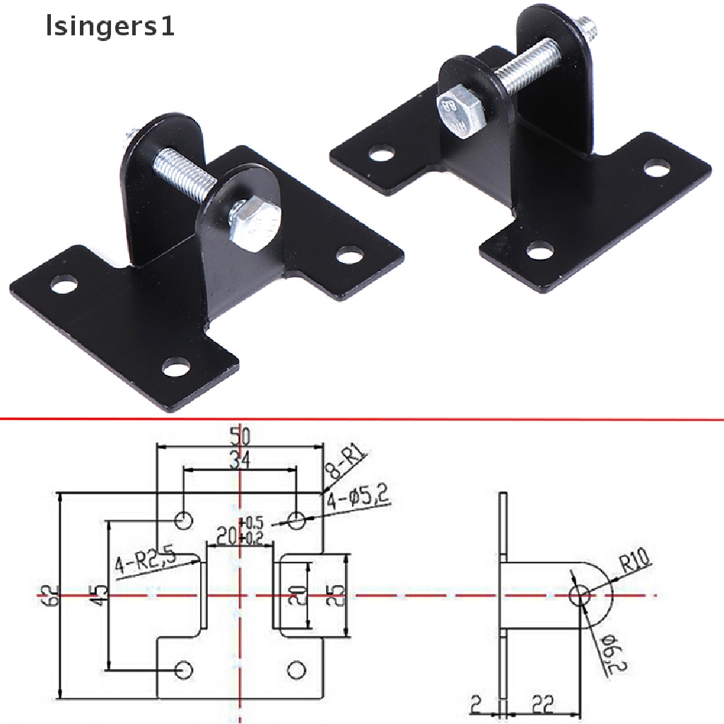 (lsingers1) 2pcs Bracket Sambungan Linear Motor Actuator DC12V / 24V Heavy Duty