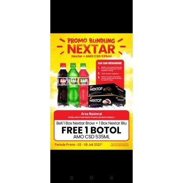 

Promo 2box Nextar Free Minuman Amo 535ml